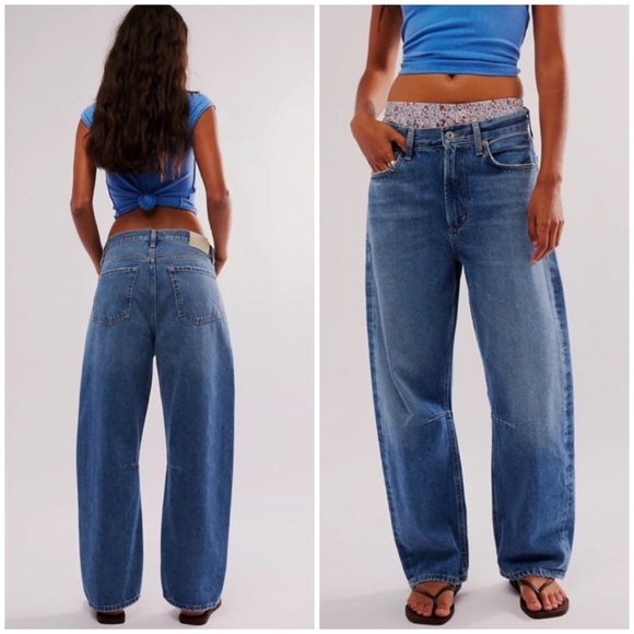 Citizens Of Humanity Denim - Citizens of Humanity Miro Relaxed Wide-Leg Barrel Jeans SZ 28